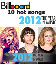 Billboard 10 Hot Songs 2012